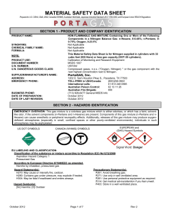 MATERIAL SAFETY DATA SHEET - Air Systems International