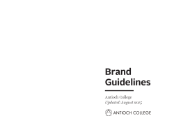 Brand Guidelines - Antioch College