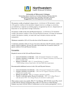 University of Wisconsin-colleges - Northwestern Health Sciences