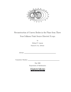 Reconstruction of Convex Bodies in the Plane from Three Non