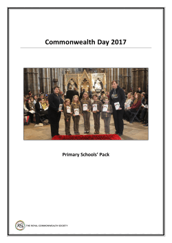 Primary schools pack - Royal Commonwealth Society
