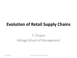 Evolution of Retail Supply Chains