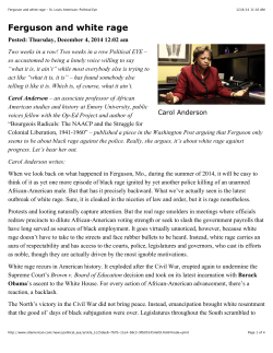 Ferguson and white rage