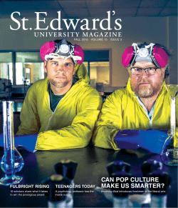 St. Edward`s University Magazine Fall 2015 Issue