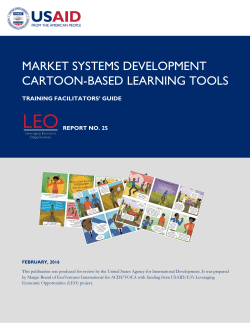 market systems development cartoon-based