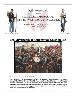 Lee Surrenders at Appomattox Court House