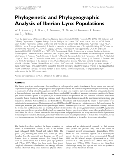 Phylogenetic and Phylogeographic Analysis of Iberian