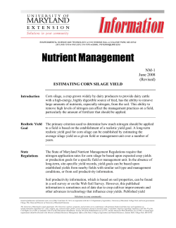Nutrient Management - University of Maryland Extension