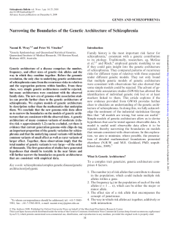 Narrowing the Boundaries of the Genetic Architecture of