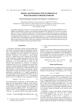 Kinetics and Mechanism of the Pyridinolysis of Benzyl Bromides in