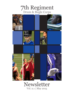 7th Regiment Newsletter