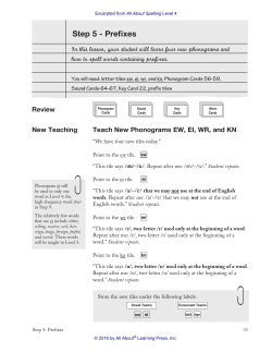 Step 5 - Prefixes - Downloads for All About Learning Press