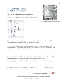Graphing All Poly`s