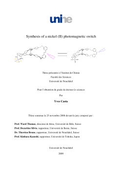 Synthesis of a nickel (II) photomagnetic switch