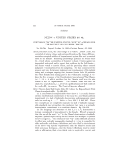 NIXON v. UNITED STATES et al. certiorari to the united states court