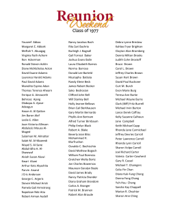 Class of 1977 - USC Alumni Association