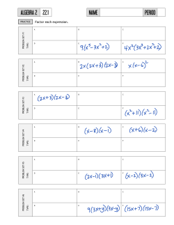 Factor each expression.
