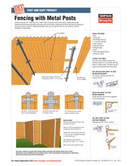 Fencing with Metal Posts