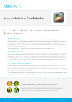 Adaptive Redaction: Data Redaction