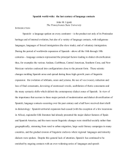 Spanish world-wide: the last century of language