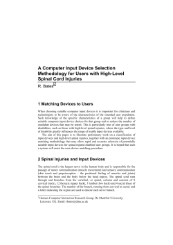 A computer input device selection methodology for users with high