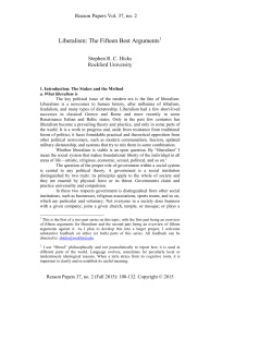 Liberalism: The Fifteen Best Arguments