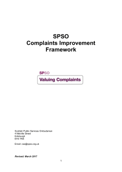 Complaints Improvement Framework PDF