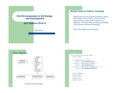 Simple`Factory`Pa0ern:`Example` Class`Diagram`