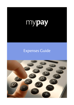 MyPay Expenses Guide - Madison Medical Professionals Ltd