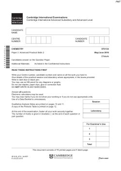 June 2016 (v4) QP - Paper 3 CIE Chemistry A-level