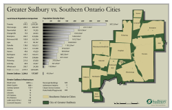Greater Sudbury vs. Southern Ontario Cities