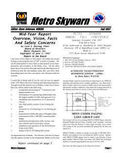 Skywarn Newsletter 97 Fall