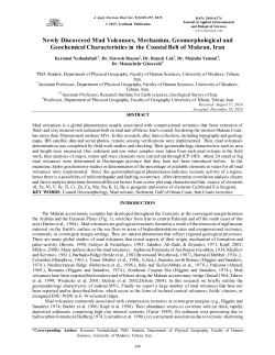 Newly Discovered Mud Volcanoes, Mechanism, Geomorphological