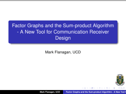 Factor Graphs and the Sum-product Algorithm