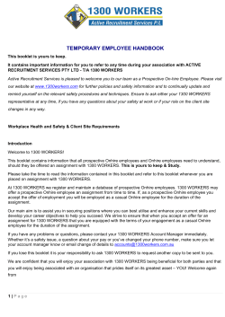 Temp Handbook PDF - Active Recruitment Services