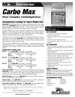 Carbo Max - Max Muscle Nebraska