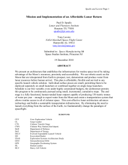Mission and Implementation of an Affordable Lunar Return