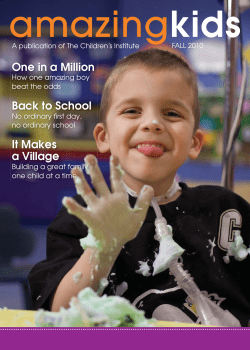 Amazing Kids Magazine - The Children`s Institute of Pittsburgh