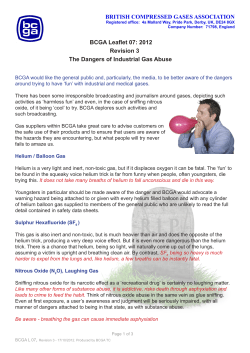 Dangers of Industrial Gas Abuse