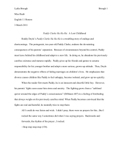 Lydia Brough Brough 1 Miss Raub English 11 Honors 3 March 2011