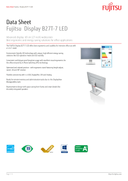 Data Sheet Fujitsu Display B27T