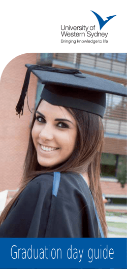 Graduation day guide - Western Sydney University