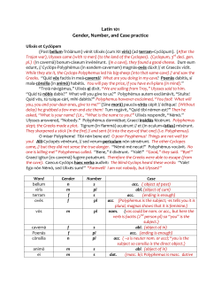 Latin 101 Gender, Number, and Case practice