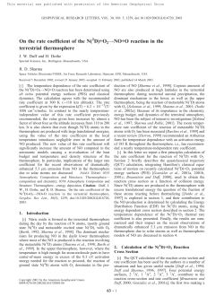 On the rate coefficient of the N( D)+O2!NO+O reaction in the