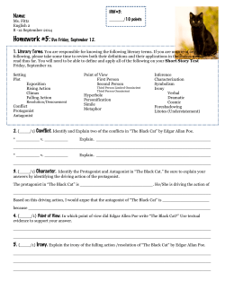 Homework #5:Due Friday, September 12. HW#5: _____