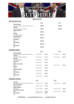 Morning Wear Suits - Antich Fine English Tailors