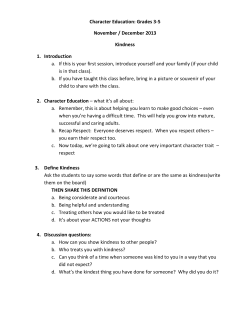 Character Education: Grades 3-5 November