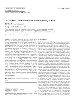 - Astronomy and Astrophysics Supplement Series