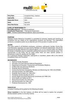 external-complaints-policy-and-procedure