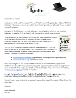 Dear Jefferson Families, Jefferson is a G3 School! What does &ldquo;G3